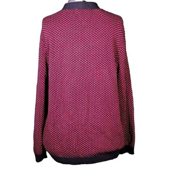 Karen Scott Hardware Henley Cotton Sweater Sz XL - Picture 3 of 13